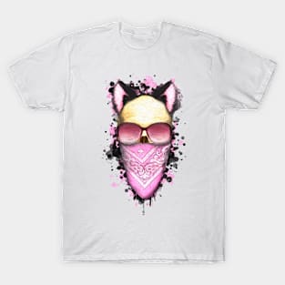 Abstract Rap Girl Skull T-Shirt